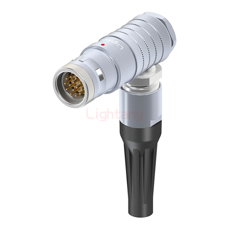 FHG.3K.014.CLAC80Z推拉自锁带护套弯式插头