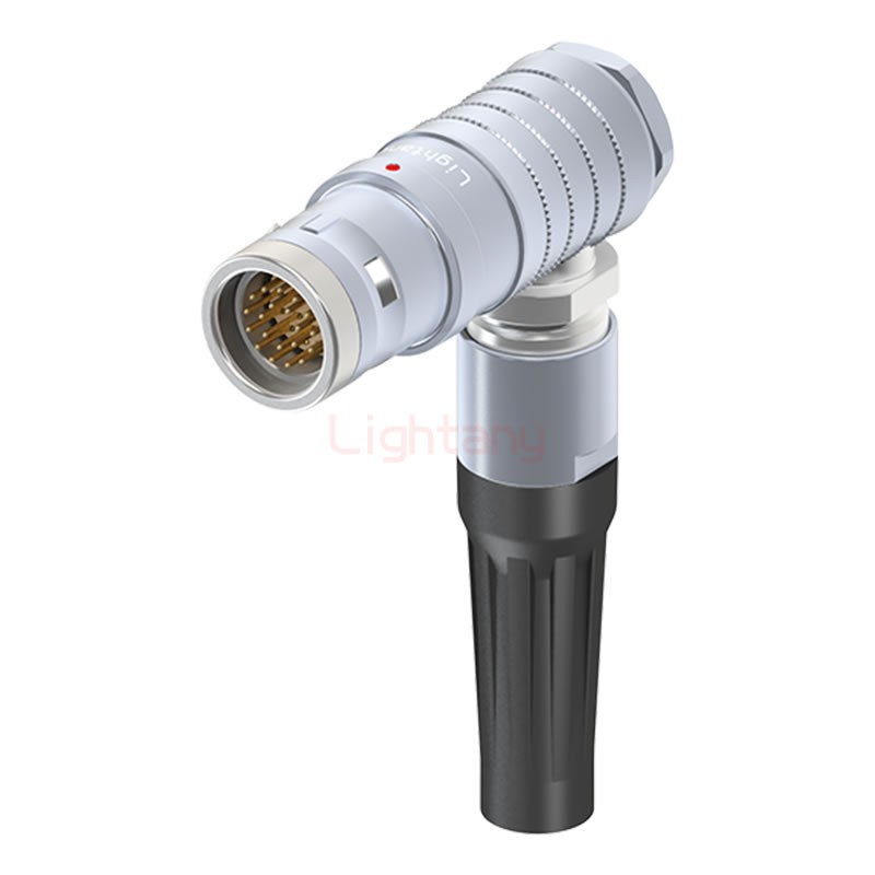 FHG.3K.020.CLAC10Z推拉自锁带护套弯式插头