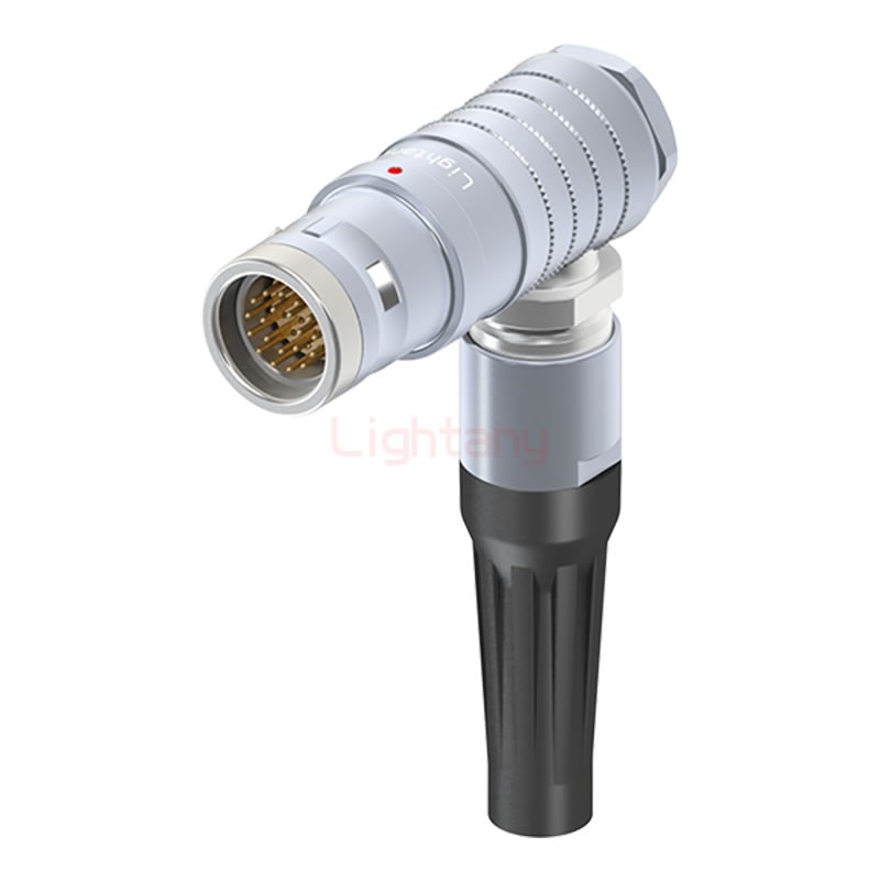 FHG.3K.020.CLAC95Z推拉自锁带护套弯式插头