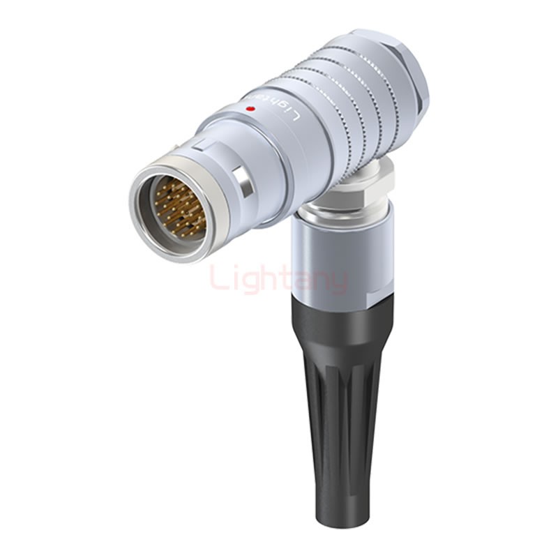 FHG.3K.024.CLAC70Z推拉自锁带护套弯式插头