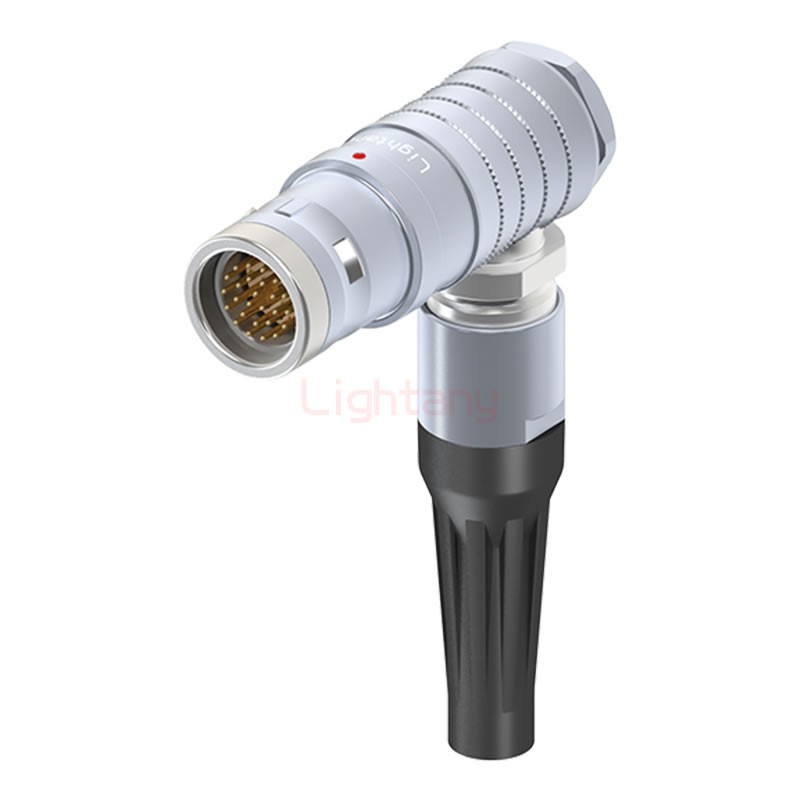 FHG.3K.026.CLAC80Z推拉自锁带护套弯式插头