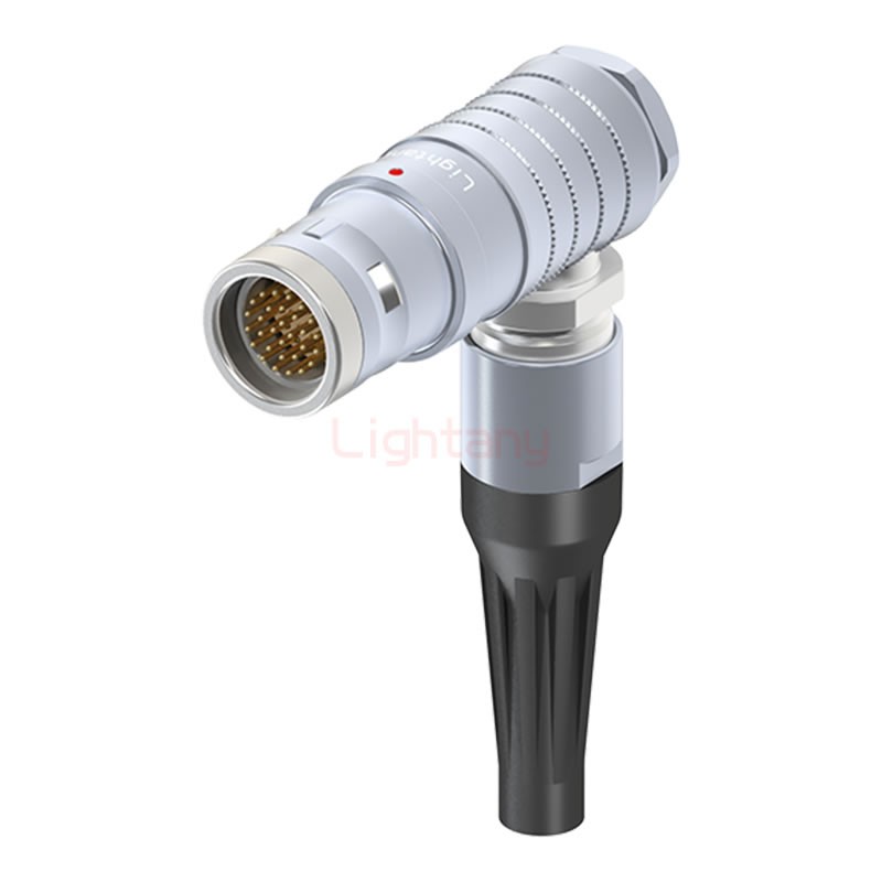 FHG.3K.030.CLAC70Z推拉自锁带护套弯式插头