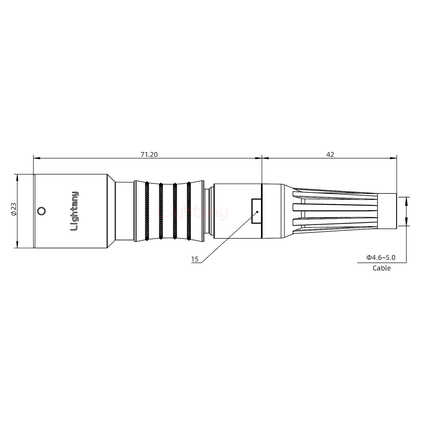 PHG.3K.003.CLLC50Z推拉自锁带护套浮动插座