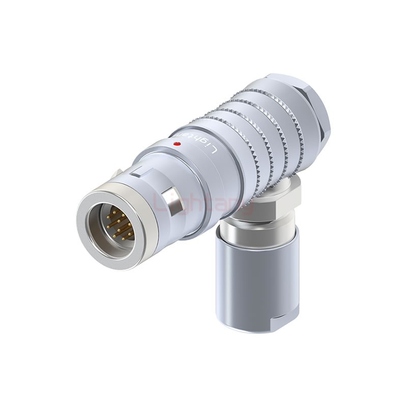 FHG.1K.010.CLAC45推拉自锁弯式插头