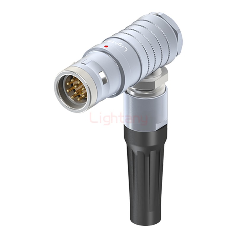 FHG.3K.010.CLAK11Z推拉自锁带护套弯式插头	